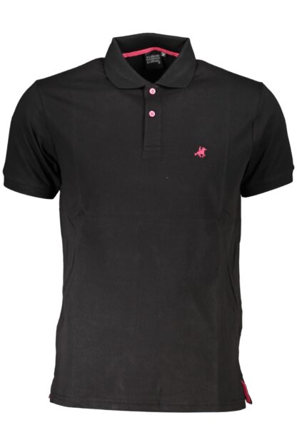 U.S. Grand Polo - Black Cotton Men Polo