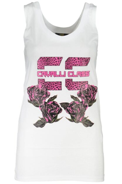 Cavalli Class - White Cotton Women Top