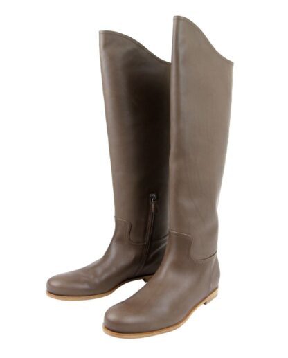 Bottega Veneta - Women's Brown Leather Tall Boots