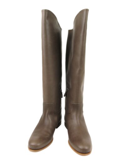 Bottega Veneta - Women's Brown Leather Tall Boots