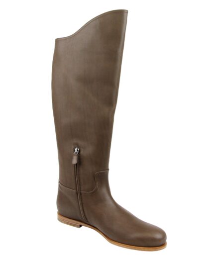 Bottega Veneta - Women's Brown Leather Tall Boots