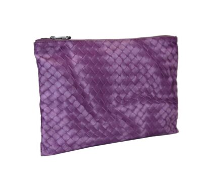 Bottega Veneta - Women's Medium Purple Pouch Cosmetic Bag