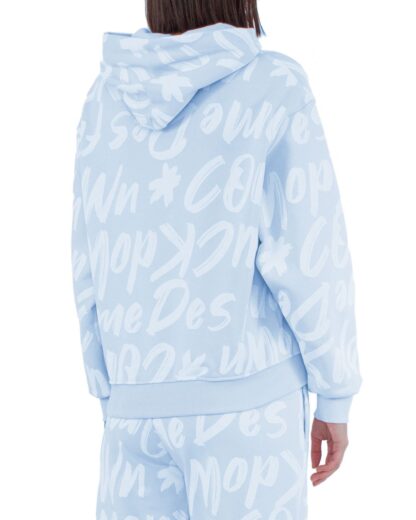 Comme Des Fuckdown - Chic Light Blue Cotton Hooded Sweatshirt