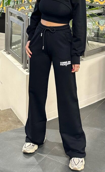 Comme Des Fuckdown - Elevate Your Casuals with Chic Black Sweatpants