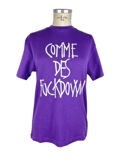 Comme Des Fuckdown - Elevate Your Casual Wear with Purple Cotton Tee