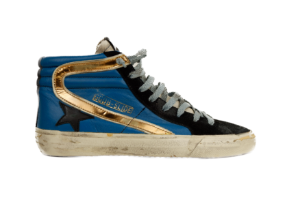 Golden Goose - Iconic Black Blue Leather Sneakers