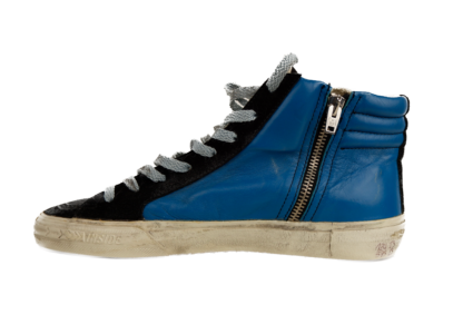 Golden Goose - Iconic Black Blue Leather Sneakers