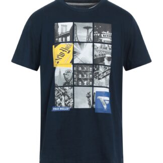 Fred Mello - Chic Blue Cotton Logo Tee