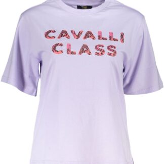 Cavalli Class - Pink Cotton Women T-Shirt