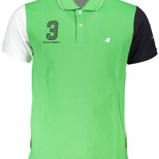 U.S. Grand Polo - Green Cotton Men Polo Shirt