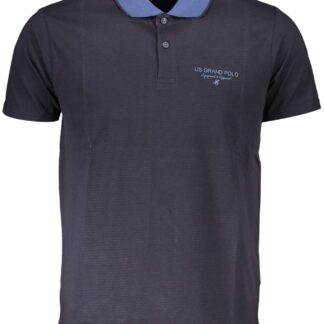 U.S. Grand Polo - Blue Cotton Men Polo Shirt