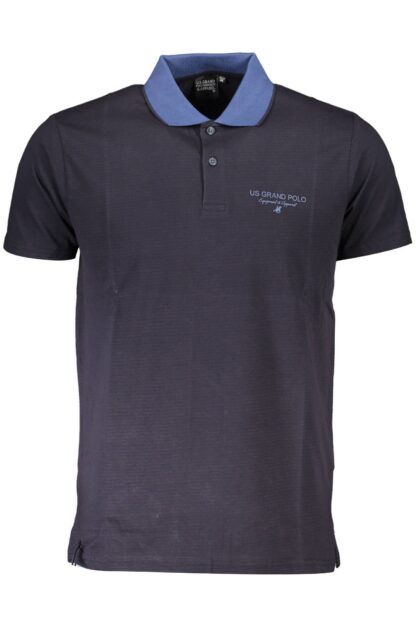 U.S. Grand Polo - Blue Cotton Men Polo Shirt