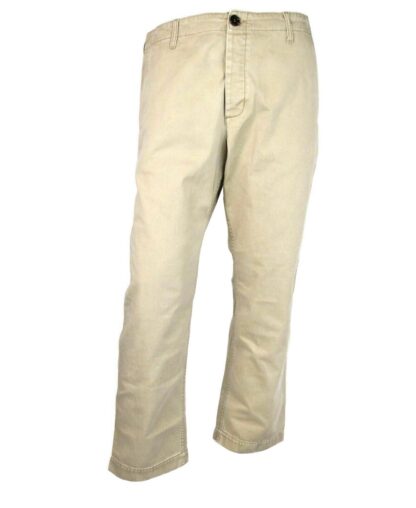 Gucci - Light Brown Washed Cotton Pant Gucci Print