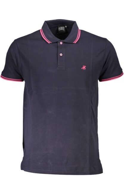 U.S. Grand Polo - Blue Cotton Men Polo Shirt