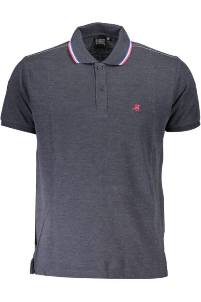 U.S. Grand Polo - Blue Cotton Men Polo Shirt