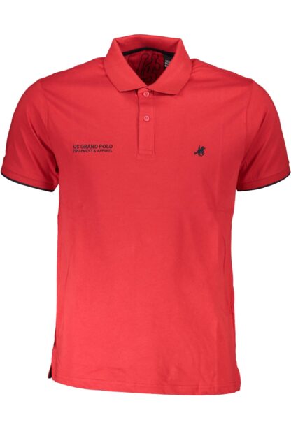 U.S. Grand Polo - Red Cotton Men Polo Shirt