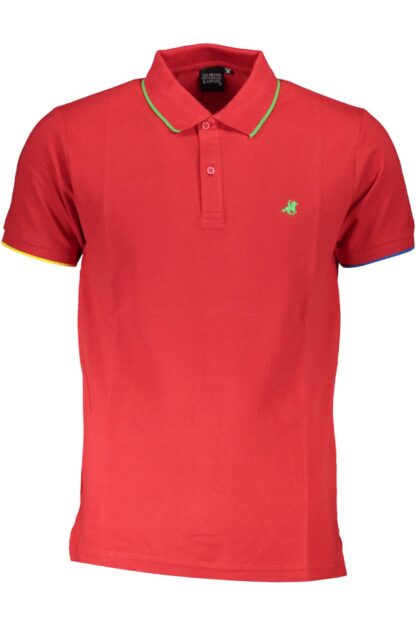 U.S. Grand Polo - Red Cotton Men Polo Shirt