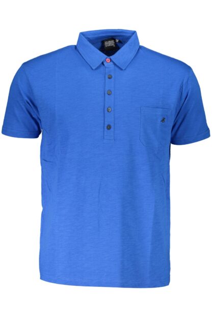 U.S. Grand Polo - Blue Cotton Men Polo Shirt