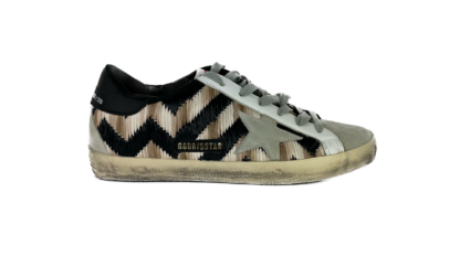 Golden Goose - Chic Beige Woven Straw & Suede Sneakers