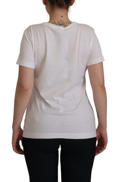 Dolce & Gabbana - Elegant White Cotton DG Queen Tee