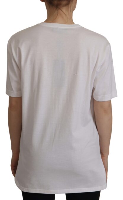 Dolce & Gabbana - Elegant White Cotton Round Neck Tee