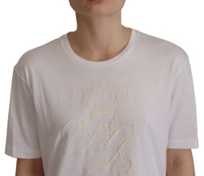 Dolce & Gabbana - Elegant White Cotton Round Neck Tee