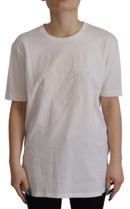 Dolce & Gabbana - Elegant White Cotton Round Neck Tee