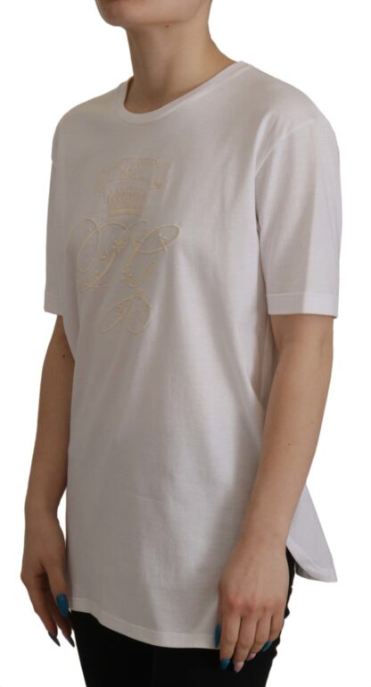 Dolce & Gabbana - Elegant White Cotton Round Neck Tee