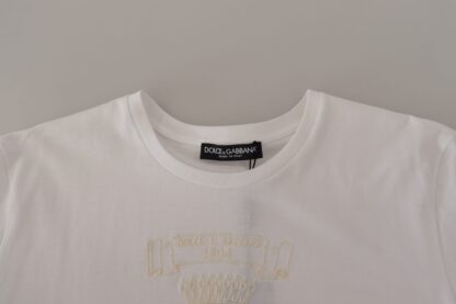 Dolce & Gabbana - Elegant White Cotton Round Neck Tee