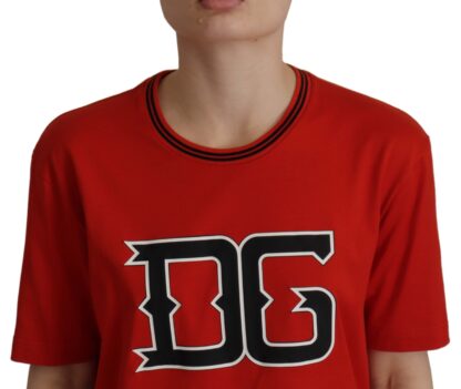 Dolce & Gabbana - Radiant Red Cotton Logo Tee