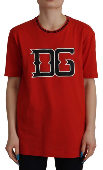 Dolce & Gabbana - Radiant Red Cotton Logo Tee