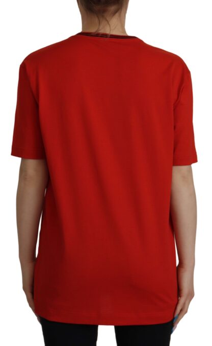 Dolce & Gabbana - Radiant Red Cotton Logo Tee