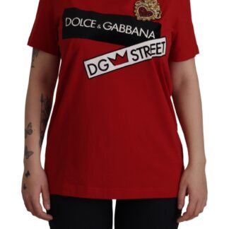 Dolce & Gabbana - Elegant Embroidered Floral Cotton Tee