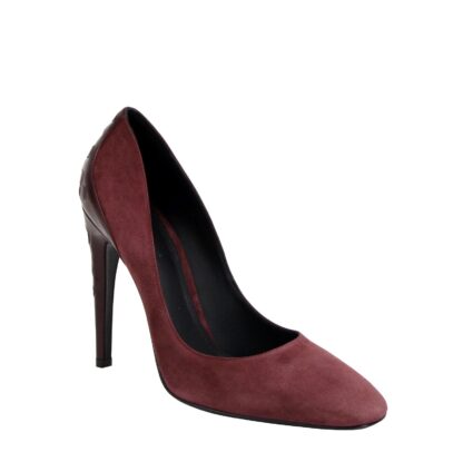 Bottega Veneta - Women's Dark Rose Suede Leather Luxe Heels