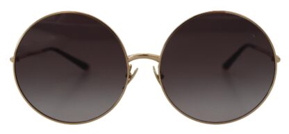 Dolce & Gabbana - Elegant Black Gold Gradient Sunglasses