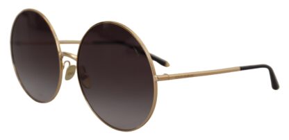 Dolce & Gabbana - Elegant Black Gold Gradient Sunglasses