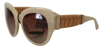 Dolce & Gabbana - Beige Chic Acetate Women's Sunglasses