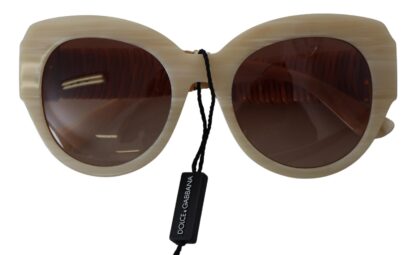 Dolce & Gabbana - Beige Chic Acetate Women's Sunglasses