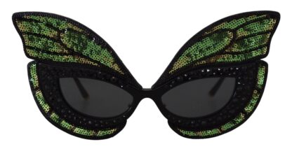 Dolce & Gabbana - Exquisite Sequined Butterfly Sunglasses