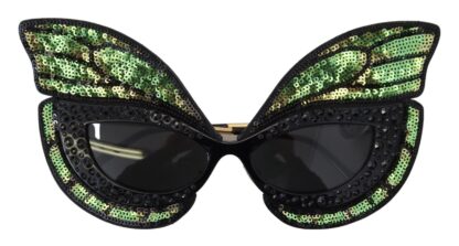 Dolce & Gabbana - Exquisite Sequined Butterfly Sunglasses