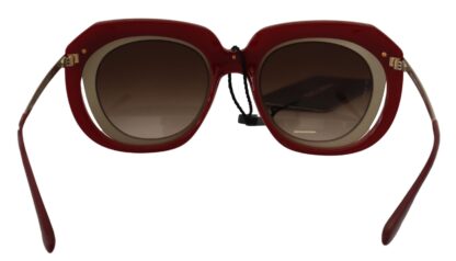 Dolce & Gabbana - Elegant Red Gold-Plated Women's Sunglasses