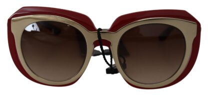 Dolce & Gabbana - Elegant Red Gold-Plated Women's Sunglasses