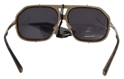 Dolce & Gabbana - Chic Aviator Mirrored Brown Sunglasses