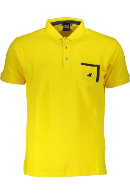 U.S. Grand Polo - Yellow Cotton Men Polo Shirt