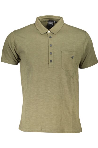 U.S. Grand Polo - Green Cotton Men Polo Shirt