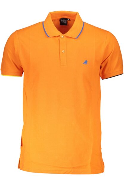 U.S. Grand Polo - Orange Cotton Men Polo Shirt