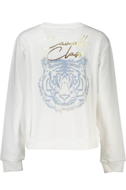 Cavalli Class - White Cotton Women Sweater