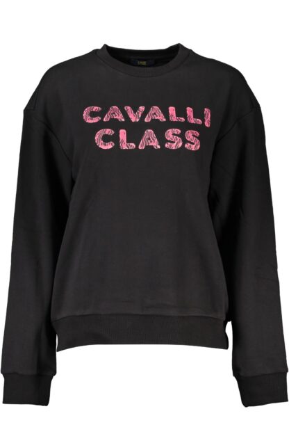 Cavalli Class - Black Cotton Women Sweater