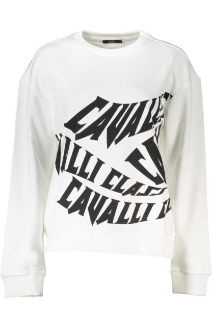 Cavalli Class - White Cotton Women Sweater