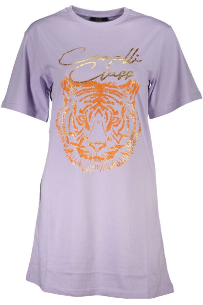 Cavalli Class - Purple Cotton Women Tee